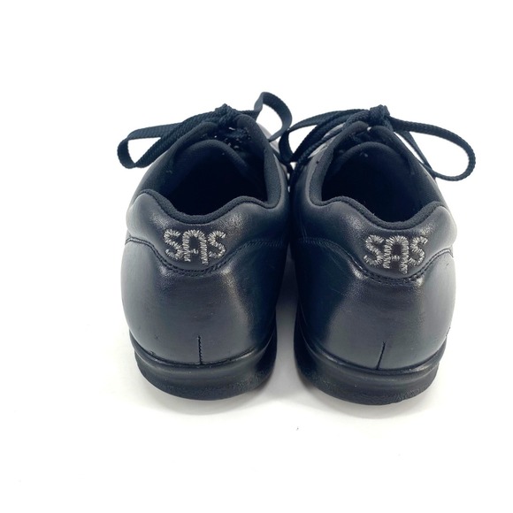 SAS Free Time Navy Leather Lace Up Perforated Comfort Shoes Women Size 6N - Picture 4 of 9